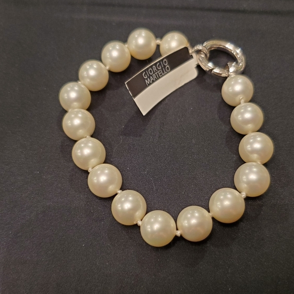 GIORGIO MARTELLO PEARL BRACELET, NEW - Picture 1 of 7